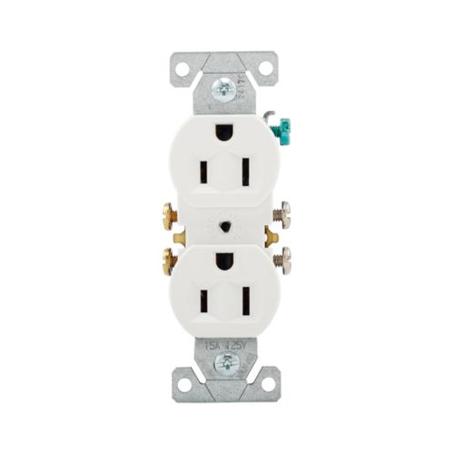 STANDARD DUPLEX OUTLET WHITE 15A 125V EATON - 270W 