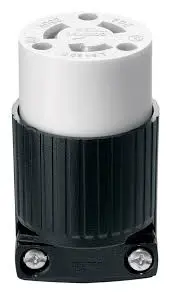 EATON FEMALE PLUG CONNECTOR 20AMP 250V 3WIRE BLACK/WHITE - L620C