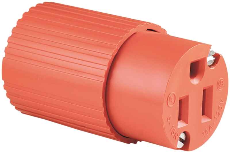 EATON FEMALE PLUG ORANGE 15A/125V - 6887-BOX