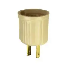 EATON KEYLESS PLUG IN LAMPHOLDER IVORY - 738V-BOX 
