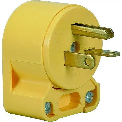EATON MALE PLUG 20AMP 250V VINLY ANGLE PLUG - 4509AN-BOX
