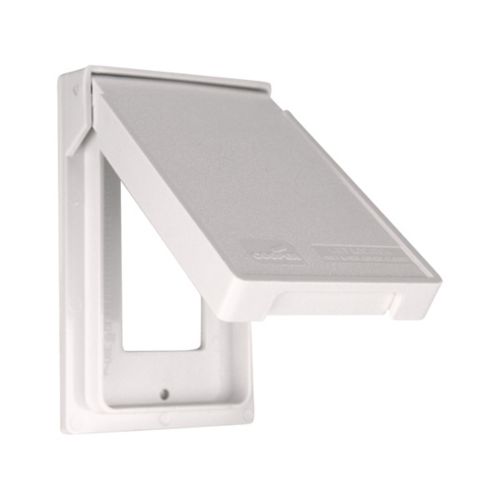 EATON WP OUTLET DECORA/GFIC COVER WHITE - S2966W-SP
