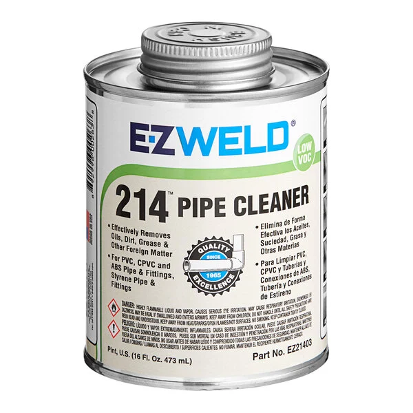 EZ WELD CLEAR CLEANER 16oz PINT - 21403-EZ