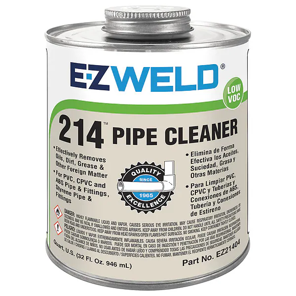 EZ WELD CLEAR CLEANER QUART - 21404-EZ