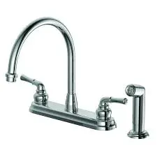EZ-FLO PRESTIGE CHROME 2-HANDLE DECK MOUNT HIGH ARC HANDLE KITCHEN