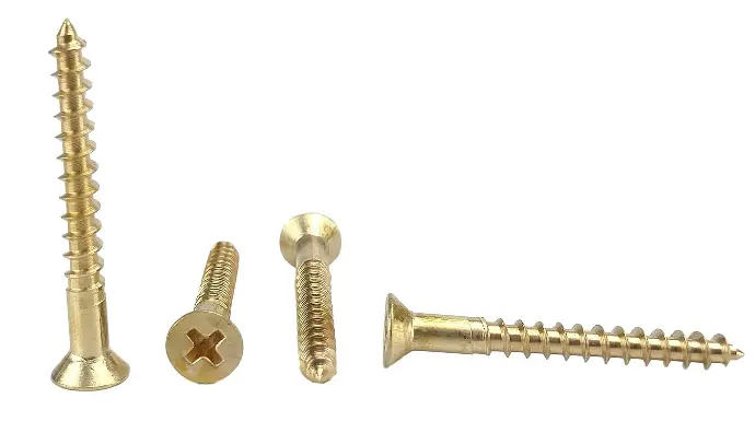 FLAT HEAD GOLD PHILIP SCREW #8 X 1-1/2" - EACH
