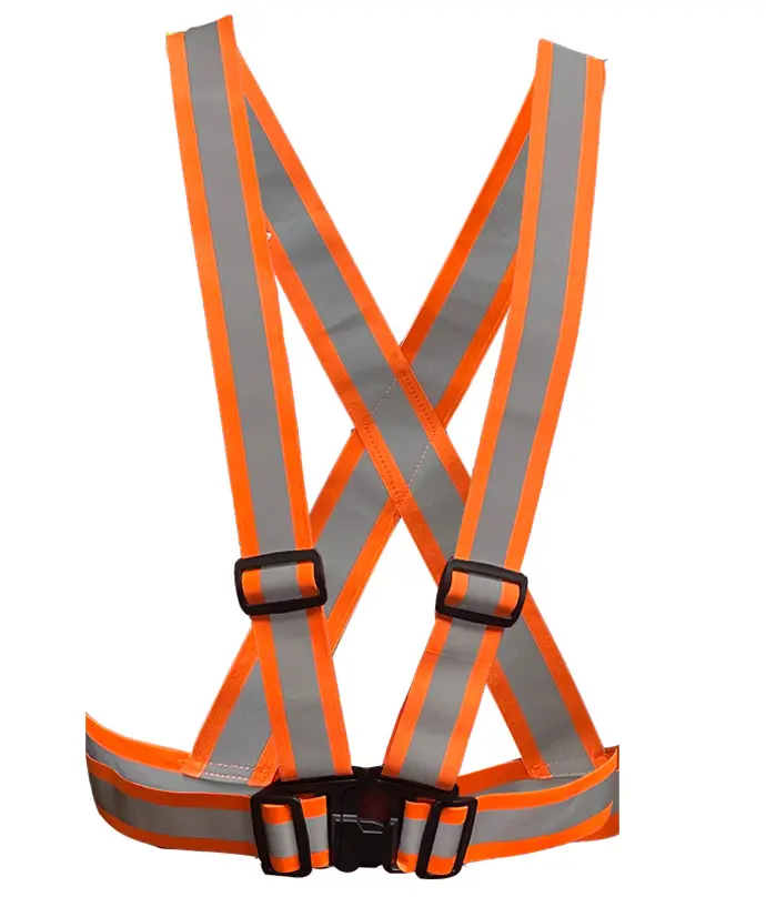 FLORESCENT ORANGE SAFETY STRAP 56CM X 47CM - BRSV005
