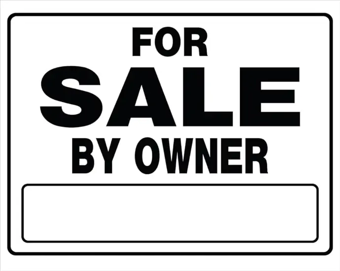 FOR SALE BY OWNER SIGN 20" X 24" HY-KO - LES-1