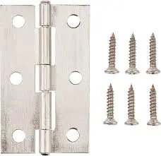 FR211 SOLID STEEL HINGE 2.5"  X 2.5" X 1.8MM SATIN NICKEL