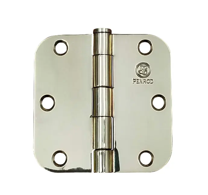 FR214 SOLID STEEL HINGE 3.5" X 3.5" X 2.2MM BRASS PLATED