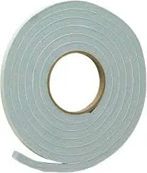FROST KING FOAM TAPE 3/8" W x 1/2" H x 17' VINYL GRAY - V445H