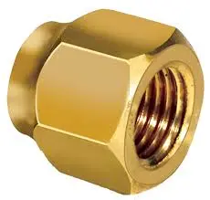 BRASS FLARE NUT SHORT 5/8"