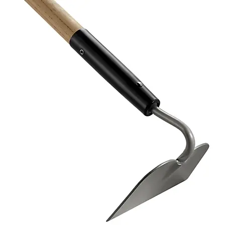 GARDEN HOE - 6" BLACK STEEL HEAD WITH WOODEN HANDLE ABRACOL - GHW06