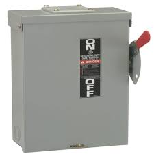 GE 100 AMP 240-VOLT FUSIBLE OUTDOOR GENERAL DUTY SAFETY SWITCH - TG3223R