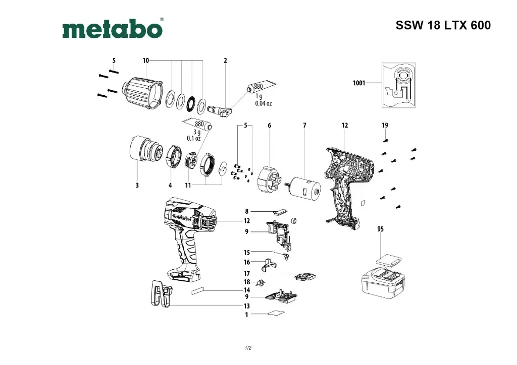 GEAR HOLDER METABO - 343434520