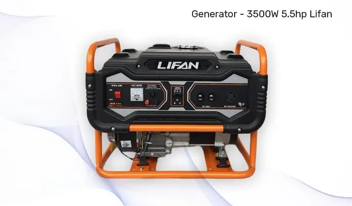GENERATOR - 3500W 5.5HP LIFAN - 3500