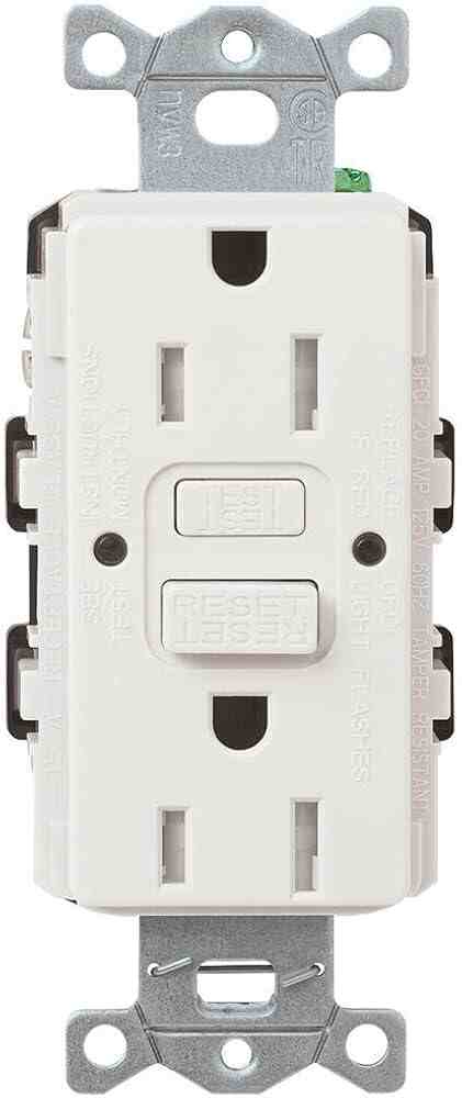 GFCI WHITE OUTLET 15/A SELF TEST UL - AEOG3003