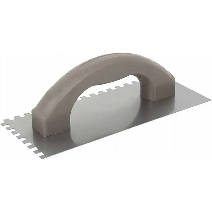 GOLDBLATT 1/4" SQUARE NOTCH TROWEL WITH PLASTIC HANDLE - G02392