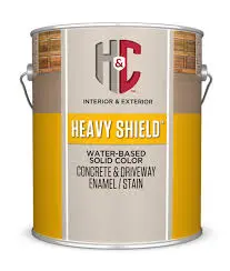 H&C COLORTOP HEAVY SHIELD WATER BASED SOLID COLOR CONCRETE  AND DRIVEWAY ENAMEL/STAIN EXTRA WHITE - 35.100214-16..
