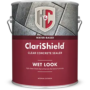 H&C CONCRETE SEALER INT/EXT CLARISHIELD WATER BASE WET LOOK GAL - 50.100204-16