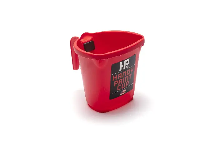 HANDY PAINT CUP HOLDS 16oz TOUCH UPS RED