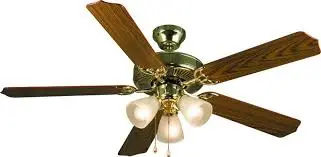 HARDWARE HOUSE 52" PALLADIUM CEILING FAN BRIGHT BRASS - 240079