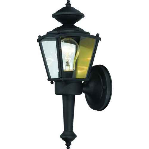 HARDWARE HOUSE 54-4247 LIGHT OUTDOOR SQUARE COACH LANTERN TEXTURED BLACK