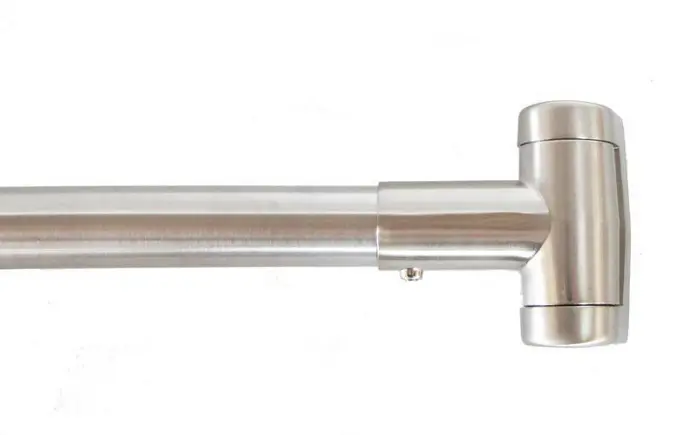 HARDWARE HOUSE ADJUSTABLE CURVED SHOWER RODS SATIN NICKEL - 162682