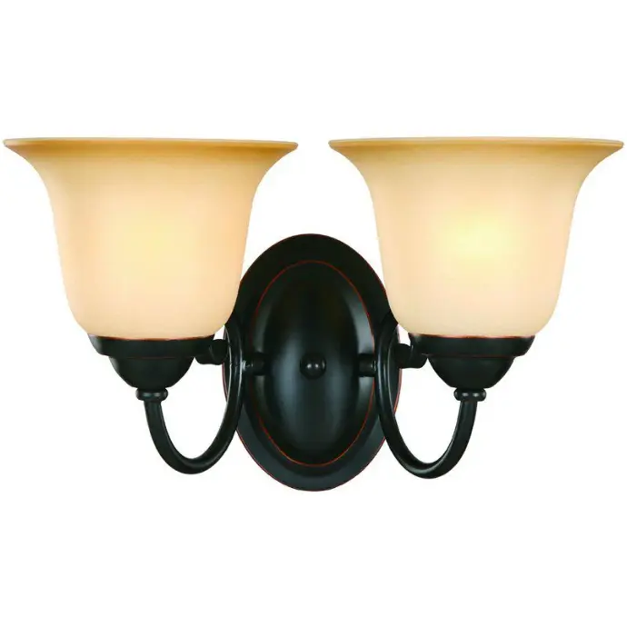 HARDWARE HOUSE ESSEX 2-LIGHT WALL-BATH LIGHT FIXTURE CLASSIC BRONZE - 163750