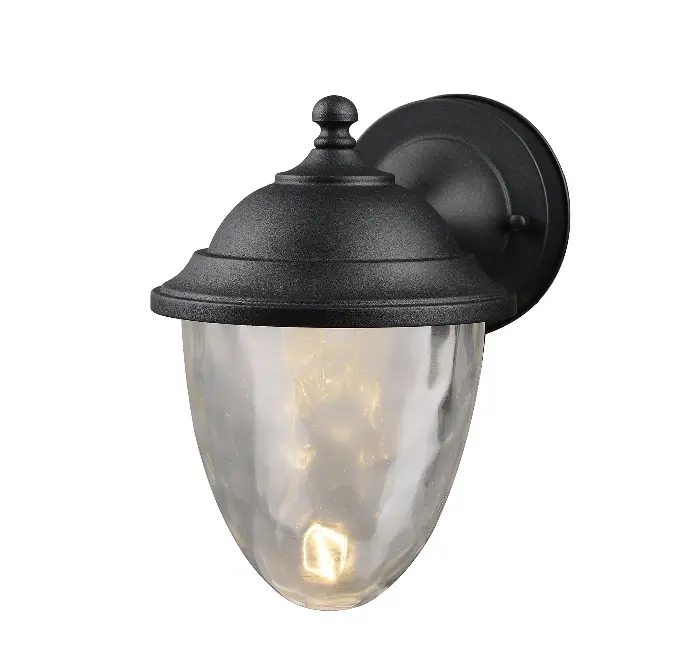 HARDWARE HOUSE LAGRE 1-LIGHT LED BLACK WALL LANTERN - 219464