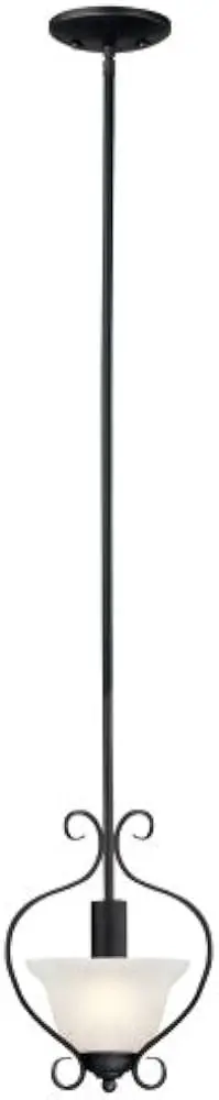 HARDWARE HOUSE WHITE 1-LIGHT TUSCANY CEILING FIXTUR PENDANT TEXTURED BLACK - 544882