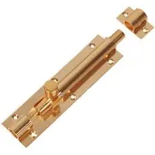HEAVY DUTY TOWER BOLT BRASS PLATED 6" WITH SCRWS - DX1446
