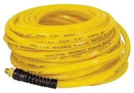 AMFLO AIR HOSE PVC 3/8" x 50' x 1/4" MIP YELLOW 576-50A