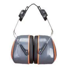 HV EAR MUFF HELMET MOUNTED GREY/ORANGE PORTWEST - PW62GOR