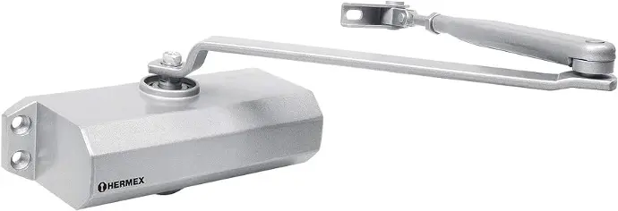 Hydraulic Door Closer CIPU (Silver) - Hermex