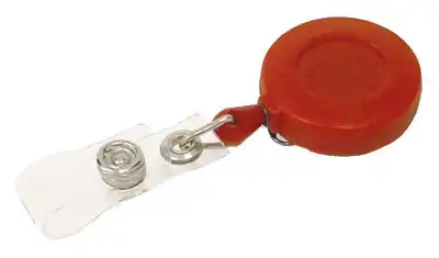 ID BADGE RETRIVER CLIP ON PLASTIC KEY HOLDER HY-KO - KC250BR