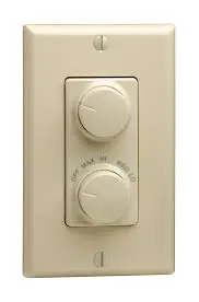 Ivory Dimmer/Fan combo control - 6482V RTD01-10I/RDC15-V