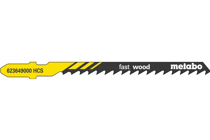 JIG SAW BLADE FAST WOOD 74/4.0MM/6T T244D METABO - 623607000