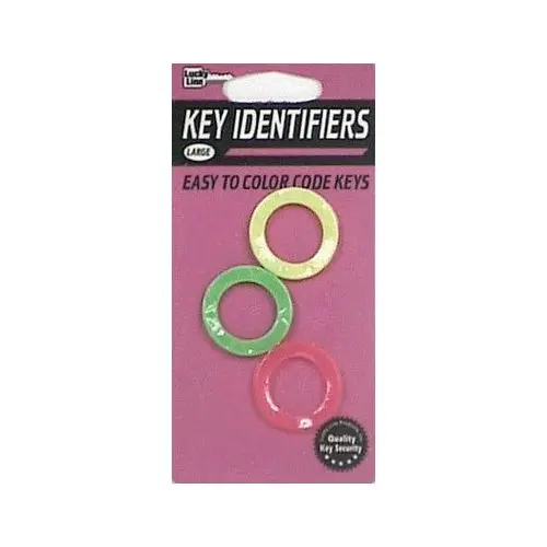 KEY IDENTIFIERS LARGE ASSORTED NEON COLORS 3PK HY-KO - KC133