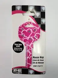KEYBLANK KWIKSET LOCK HEART HY-KO - KW1/10/11