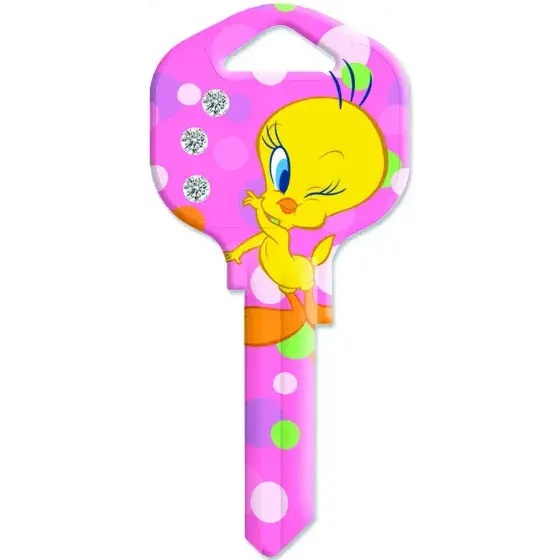 KEYBLANK KWIKSET LOCK TWEETY FACE HY-KO - KW1/10/11