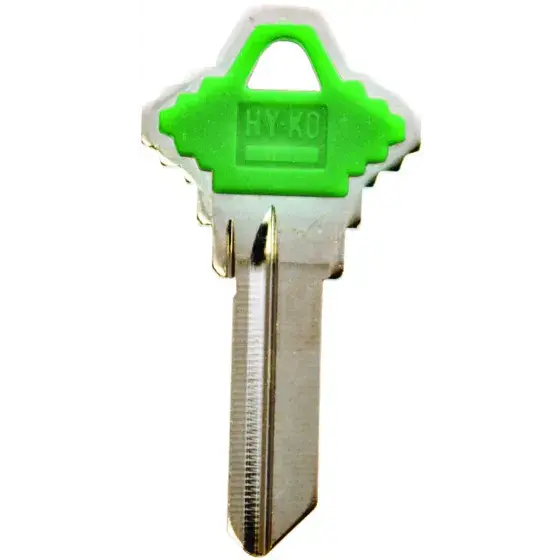 KEYBLANK SCHLAGE GREEN HY-KO - SC1PG