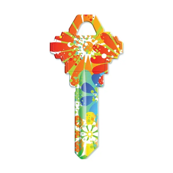 KEYBLANK SCHLAGE PAINTED FLOWER HY-KO - SC1-14