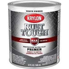 KRYLON RUST TOUGH RTQ9718 WHITE PRIMER QUART - K09718008