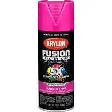 KRYLON SPRAY PAINT 2708 GLOSS HOT PINK CAN - K02708007