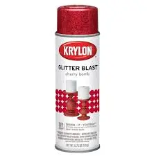 KRYLON SPRAY PAINT 3806 GLITTER BLAST CHERRY BOMB CAN - K03806A00