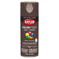 KRYLON SPRAY PAINT 5527 GLOSS LEATHER BROWN CAN - K05527007