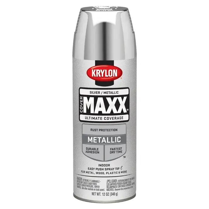 KRYLON SPRAY PAINT 9196 SILVER METALLIC MAX ULTIMATE COVERAGE - K09196000