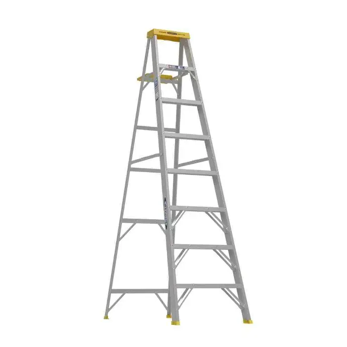LADDER STEP 8FT ALUM INDUSTRIAL 250LBS SL18 INCO