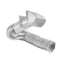 LAMBRO DRYER FOIL DUCT LOUVERED KIT 4" X 8' - 1379W